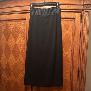 Daniel Hechter Elegant Black Midi Skirt